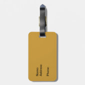 Étiquette À Bagage éplucher (Dos Vertical)