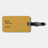 Étiquette À Bagage éplucher (Dos horizontal)