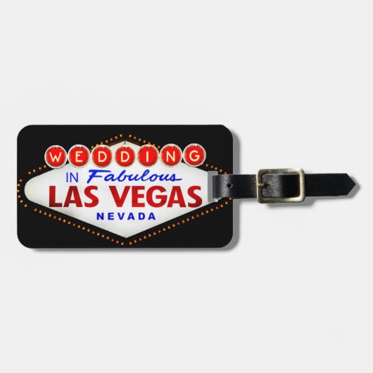 Étiquette À Bagage Épouser dans le mariage fabuleux de destination de (Devant horizontal)