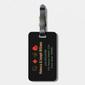 Étiquette À Bagage Épouser dans le mariage fabuleux de destination de (Dos Vertical)