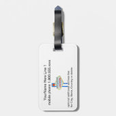 Étiquette À Bagage Épouser de Las Vegas s'enfuient pour se marier (Dos Vertical)