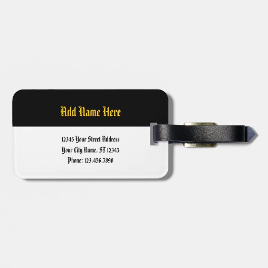 Étiquette À Bagage Equateur Football (Dos horizontal)