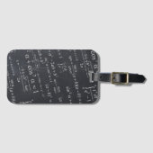 Étiquette À Bagage Équations de maths sur le regard drôle de tableau (Devant Horizontal)