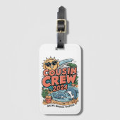 Étiquette À Bagage Équipage de couture 2024 Vacances été Plage Voyage (Devant Vertical)