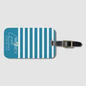 Étiquette À Bagage Équipage de la mariée en week-end croisière (Devant Horizontal)