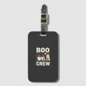 Étiquette À Bagage Équipe Boo fantômes de Halloween Conception vector (Devant Vertical)
