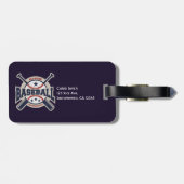 Étiquette À Bagage Équipe de baseball (Dos horizontal)