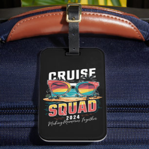 Étiquette À Bagage Équipe de croisière 2024 Famille de jumelage de va