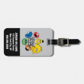 Étiquette À Bagage Équipe de la rue Sésame | Ajouter Votre Nom (Devant horizontal)