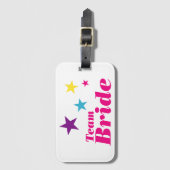 Étiquette À Bagage Équipe de mariée (Devant Vertical)