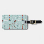 Étiquette À Bagage Équipe de père Noël (Devant horizontal)