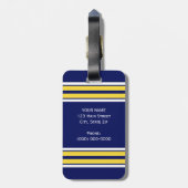 Étiquette À Bagage Équipe de stripes blanches de Jersey (Dos Vertical)