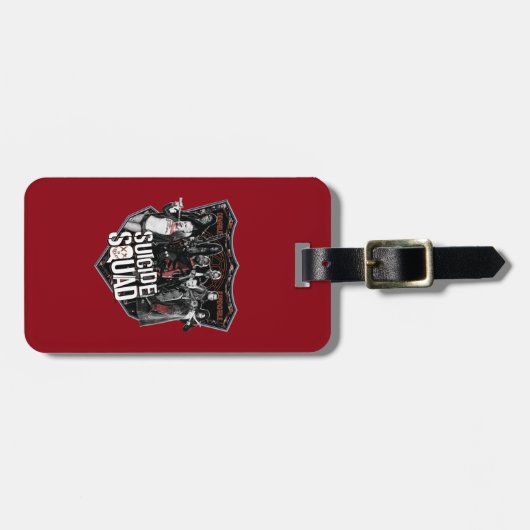 Étiquette À Bagage Équipe de suicide | Badge de groupe photo (Devant horizontal)