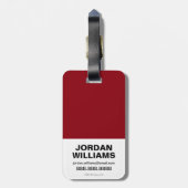 Étiquette À Bagage Équipe de suicide | Badge de groupe photo (Dos Vertical)