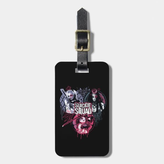 Étiquette À Bagage Équipe de suicide | Badges Graffiti pour filles de (Devant Vertical)