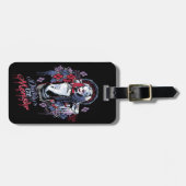 Étiquette À Bagage Équipe de suicide | Harley Quinn Graffiti encré (Devant horizontal)