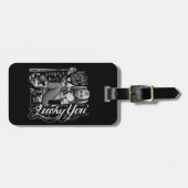 Étiquette À Bagage Équipe de suicide | Harley Quinn Typographie (Devant horizontal)