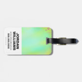 Étiquette À Bagage Équipe de suicide | Icône de tête de point (Dos horizontal)