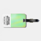 Étiquette À Bagage Équipe de suicide | Icône Tête Croc de tueur (Dos horizontal)