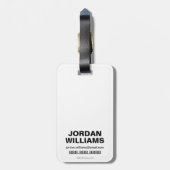 Étiquette À Bagage Équipe de suicide | Joker Typography Photo (Dos Vertical)