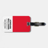 Étiquette À Bagage Équipe de suicide | Katana Emoji Motif (Dos horizontal)