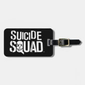 Étiquette À Bagage Équipe de suicide | Logo blanc (Devant horizontal)