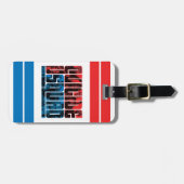 Étiquette À Bagage Équipe de suicide | Logo rouge et bleu (Devant horizontal)