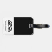 Étiquette À Bagage Équipe de suicide | Motif Annuaire (Dos horizontal)