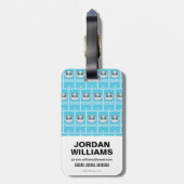 Étiquette À Bagage Équipe de suicide | Panda (Dos Vertical)