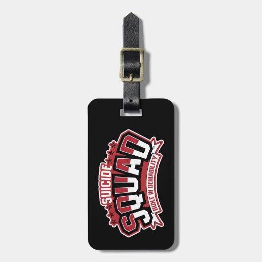 Étiquette À Bagage Équipe de suicide | Refus intégré (Devant Vertical)