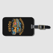 Étiquette À Bagage Équipe de transport des conducteurs d'autobus scol (Devant Horizontal)