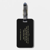 Étiquette À Bagage Équipe potable irlandaise personnalisée (Dos Vertical)