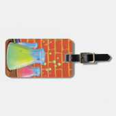 Étiquette À Bagage Équipement en verre de dessin sur banc (Devant horizontal)