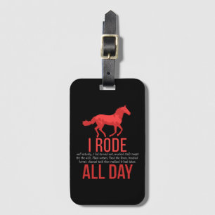 Étiquette À Bagage Équitation - Cadeau de randonnée à cheval
