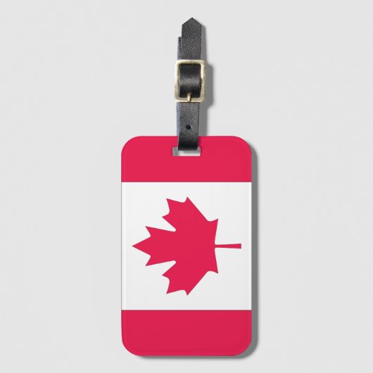 Étiquette À Bagage Érable canadien (Devant Vertical)