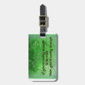 Étiquette À Bagage "Erin Go Bragh." (Irlande pour toujours) (Devant Vertical)