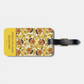 Étiquette À Bagage Ernie et le Motif en caoutchouc Duckie (Dos horizontal)