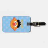 Étiquette À Bagage Ernie Souriant visage avec Halo (Devant horizontal)