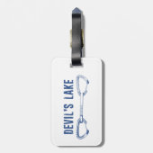 Étiquette À Bagage Escalade de Devil's Lake Rock (Dos Vertical)