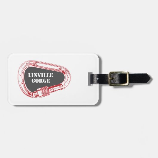Étiquette À Bagage Escalade de la Gorge de Linville (Devant horizontal)