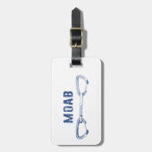 Étiquette À Bagage Escalade de Moab Utah (Devant Vertical)