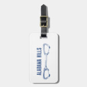 Étiquette À Bagage Escalade des collines de l'Alabama (Devant Vertical)