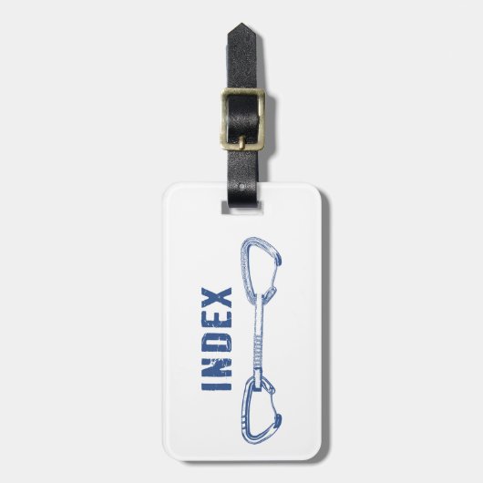 Étiquette À Bagage Escalade d'index Quickdraw (Devant Vertical)