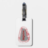 Étiquette À Bagage Escalade du parc national de Sequoia Carabiner (Dos Vertical)