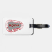 Étiquette À Bagage Escalade du parc national de Sequoia Carabiner (Dos horizontal)