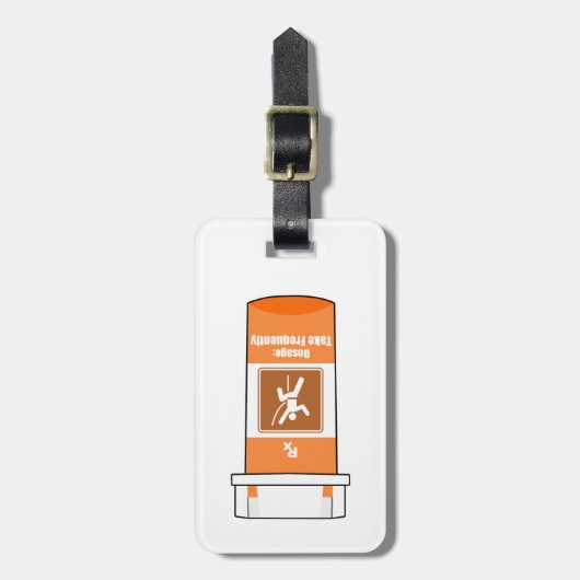 Étiquette À Bagage Escalade Est Ma Drogue (Devant Vertical)