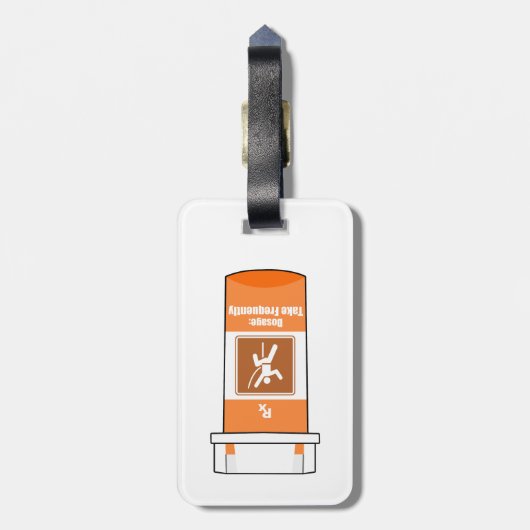 Étiquette À Bagage Escalade Est Ma Drogue (Dos Vertical)