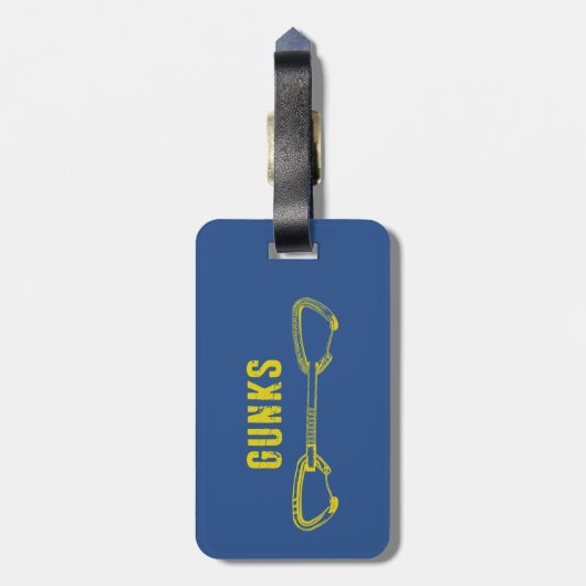 Étiquette À Bagage Escalade Gunks (Dos Vertical)