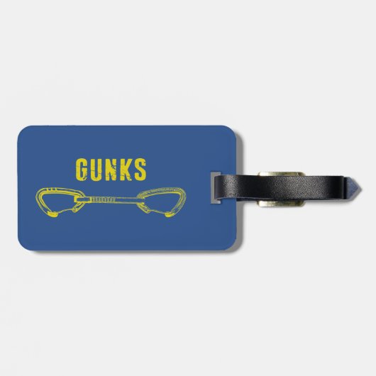 Étiquette À Bagage Escalade Gunks (Dos horizontal)