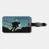 Étiquette À Bagage Escalade rocheuse (Dos horizontal)